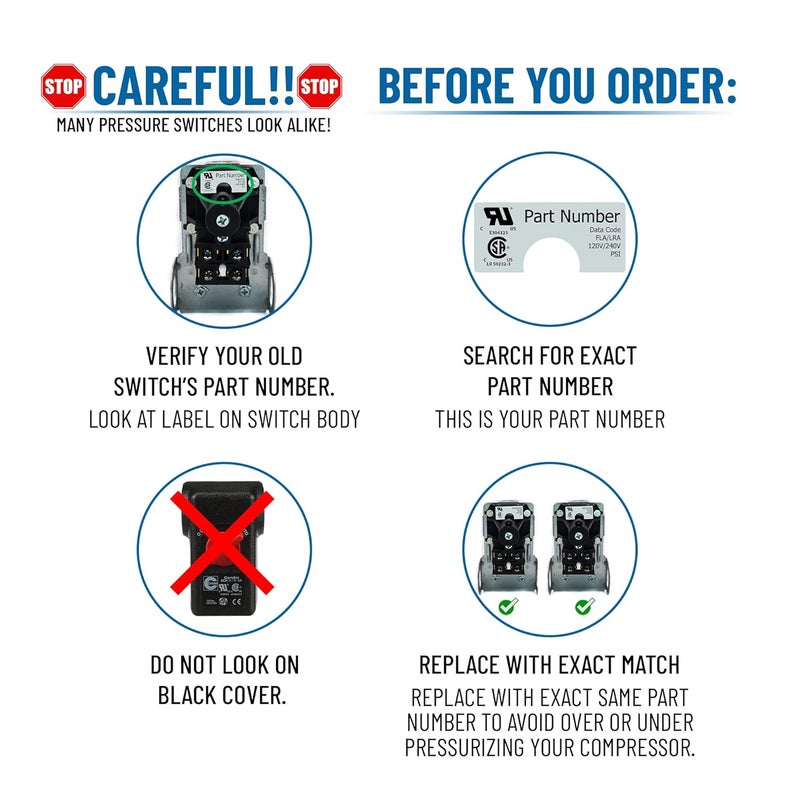 Condor Usa, Inc Pressure Swtch, Dpst, 140/175 Psi, Diaphrgm - Image 2